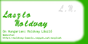 laszlo moldvay business card
